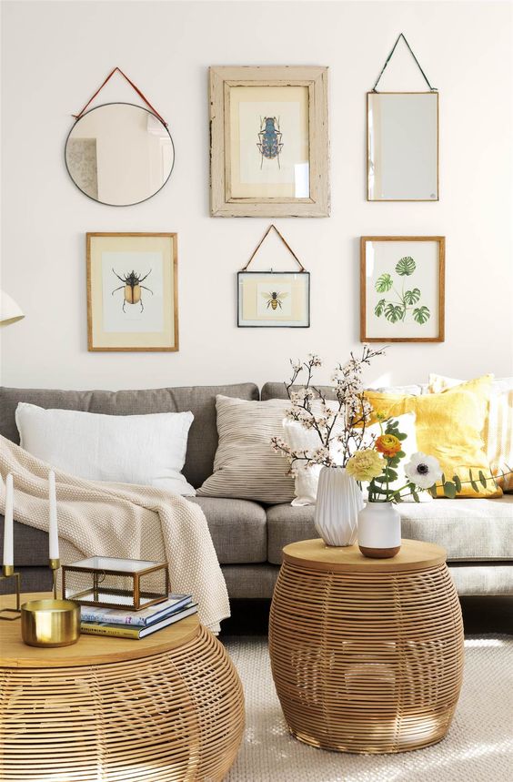 Cómo decorar la pared del sofá? 5 ideas para renovarla - MIV